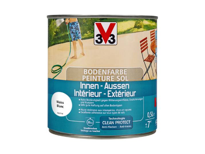 V33 Spezial-Bodenfarbe Weiss 500 ml