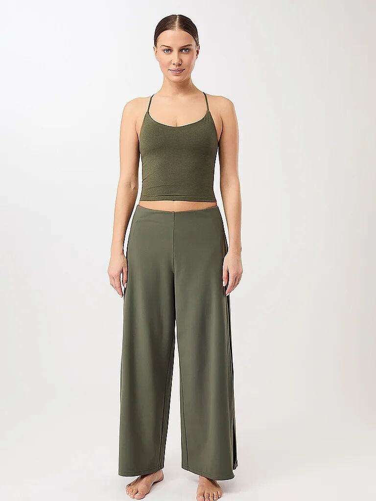 MANDALA Damen Yogahose Extra Wide olive   S W