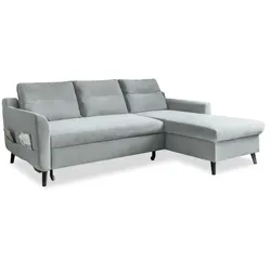 Miuform Ecksofa mit Schlaffunktion Stylish Stan , blau , Maße (cm): B: 224 H: 90