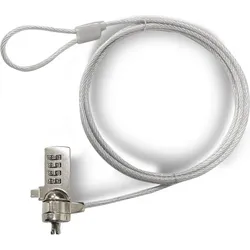 Urban Factory Basee: Security Cable With 4-Digit Code, Notebook Security, Schwarz