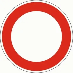 Verkehrszeichen 250 Verbot für Fahrzeuge aller Art RA2