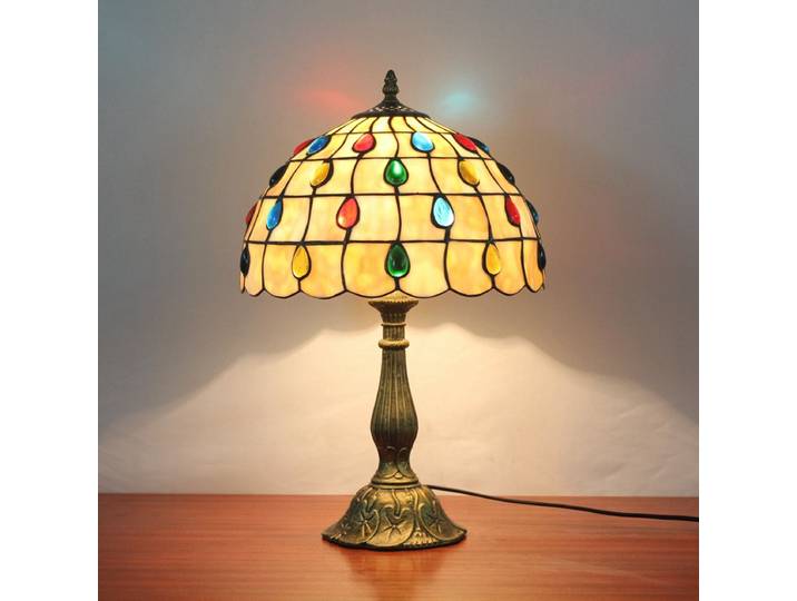 Lampe de table turque Tiffany en verre teinté pour restaurant, salon, café, décoration vintage, chambre à coucher, lampe de chevet, lampe de bureau