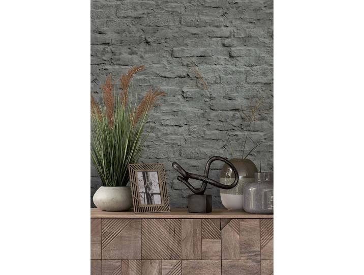 Papier peint intissé Contemporary Brick 52 x 1005 x 0cm Gris