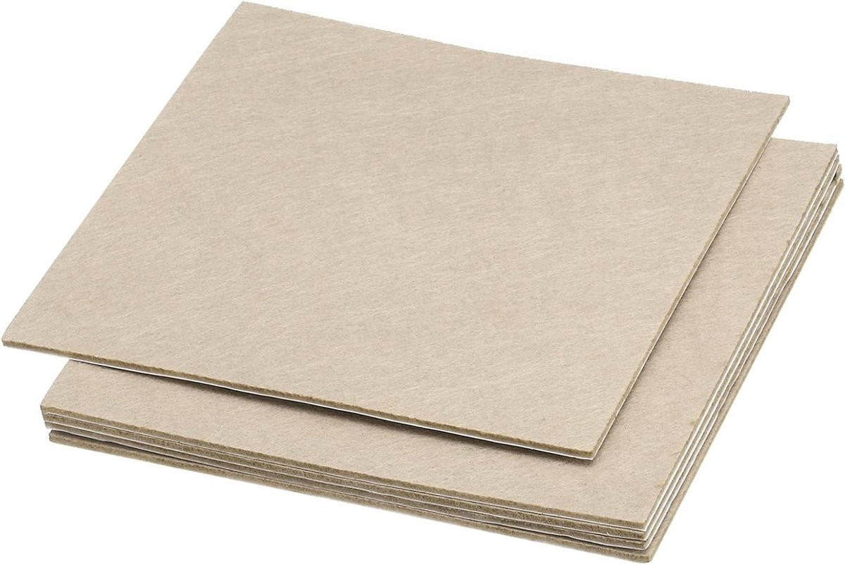Zelfklevend Vilt Plakvilt Meubelbeschermers Beige - 30 x 30 cm
