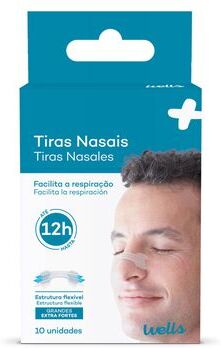 Wells Tiras Nasais Extra Fortes Tamanho Grande