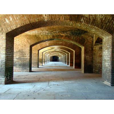 Fototapete PAPERMOON "ARCHITEKTUR-TORTUGAS INSELN", bunt, B:4m L:2,6m, Vlies, Tapeten