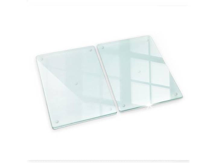 Tulup Schneidebrett Transparent 2x40x52 cm Tehärtetem Glas Für küche