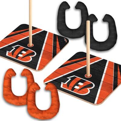 Skip's Garage Cincinnati Bengals NFL Horseshoe Bags Toss Game