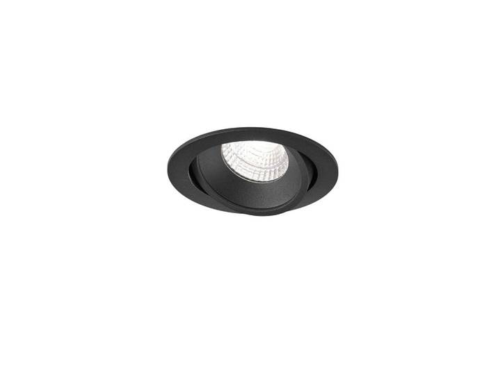 Helestra Led-Einbauspot Sid, Schwarz, Metall, 8.2 cm, Lampen & Leuchten, Innenbeleuchtung, Unterbauleuchten