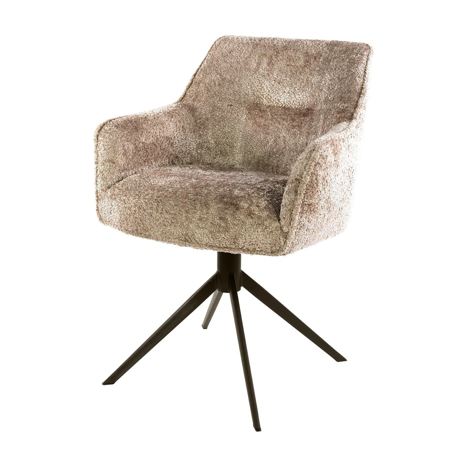 Set van 2 Nest of Nora Nika eetkamerstoelen met armleuning - Alura zand