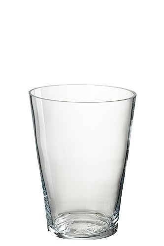 J-Line Windlicht Conisch Glas Transparant voor Pilaarkaarsen