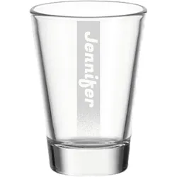 Gravur CIAO Stamper 6 cl Name mit Hintergrundschatten - 30 Stück