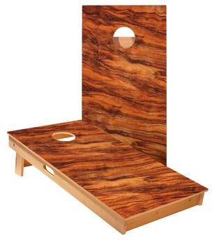 Skip's Garage Wavy Wood Cornhole Boards