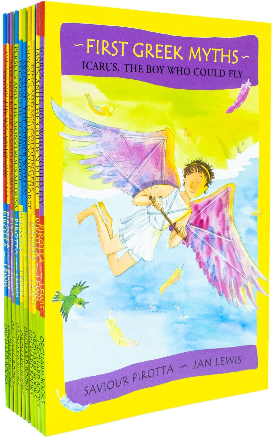 Orchard Books First Greek Myths Series by Saviour Pirotta - 10 Books Collection Set - Paperback - Ages 5-7 - Classic Greek Mythology for Kids