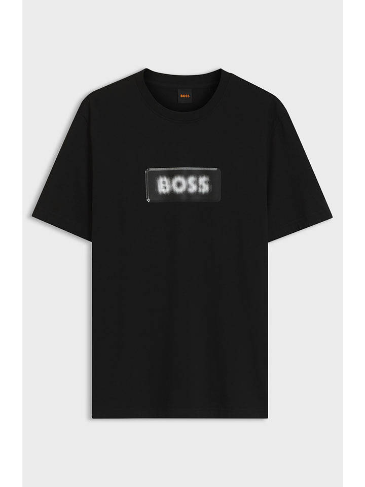 BOSS Shirt "Te Effect" in Schwarz - 3XL