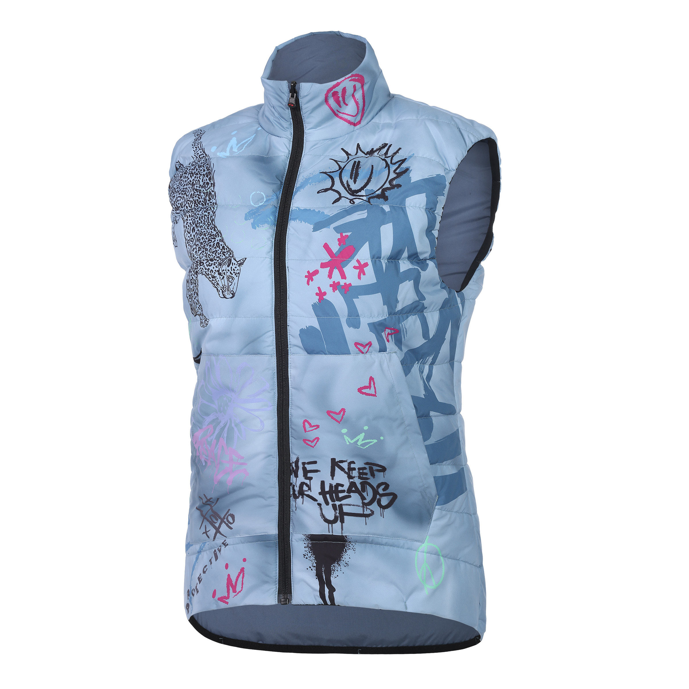 Protective Writer Weste Damen Kunstfaserwesten blau Größe S Mountainbike | Rennrad | Gravel Wasserabweisend Wasserabweisend