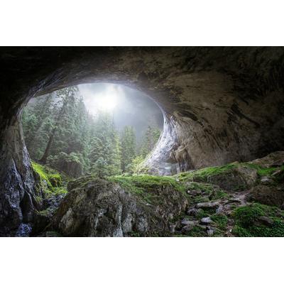 Fototapete PAPERMOON "Photo-Art ESMEE PREXUS, HÖHLE ZUM HIMMEL", bunt, B:5m L:2,8m, Vlies, Tapeten