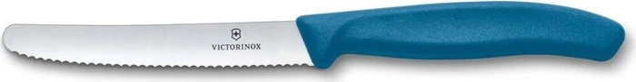 Victorinox Swiss Classic Tomatenmesser, gewellte Klinge 11 cm blau