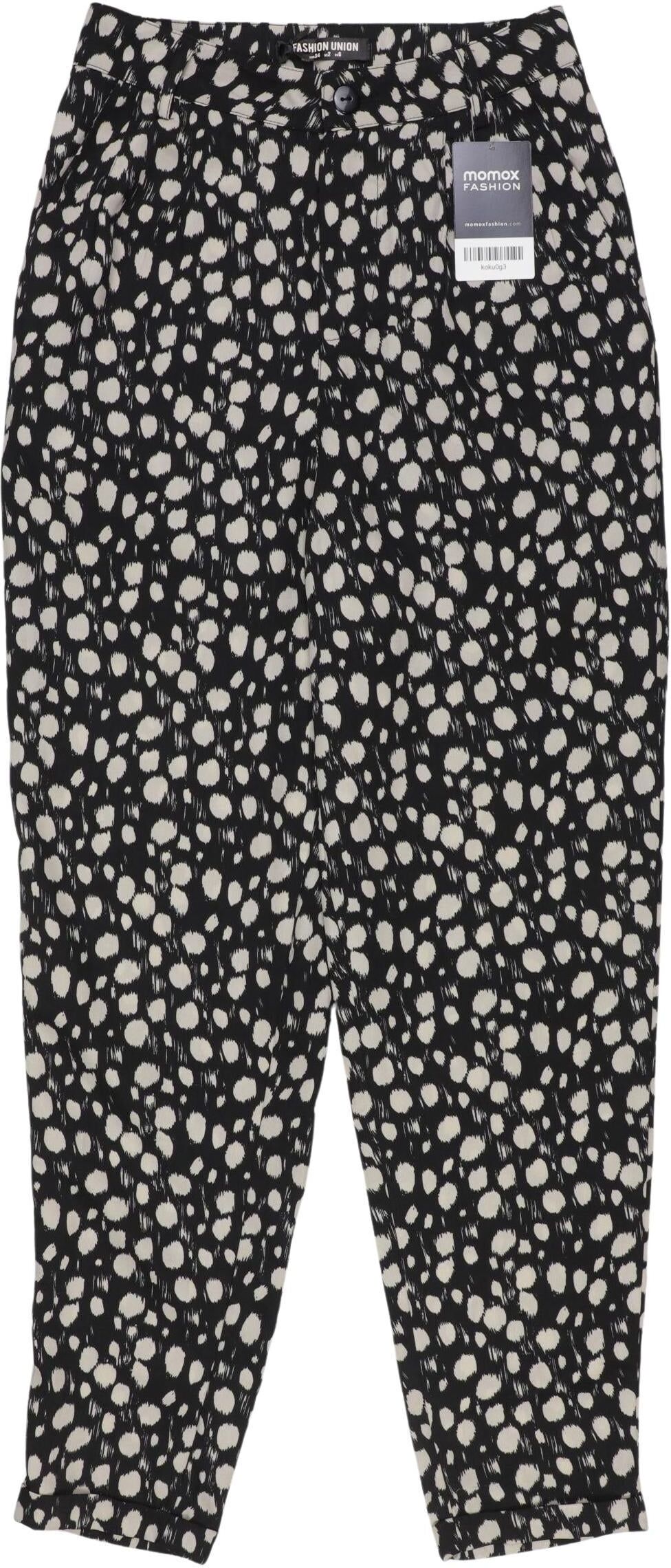 Fashion Union Damen Stoffhose, Mehrfarbig, Gr. EU 34, Synthetik - Second Hand