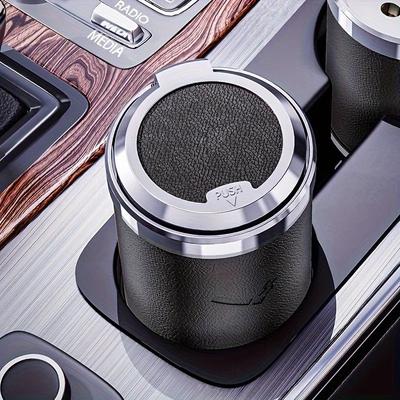 Portable LED Car Ashtray, Smoke Ashes Holder For Mercedes Benz, Compatible With A Class, C Class, E Class black
