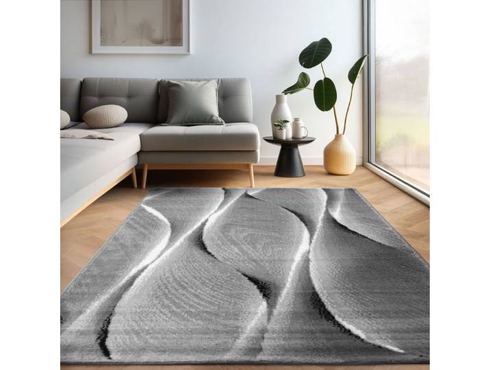 Tapis - CARPETTEX - PARMA 9310 - Moderne - Synthétique - Noir - Vagues