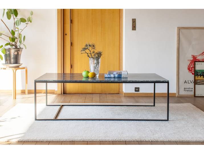 Grande table basse en marbre vert Avedore