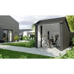 Fahrradunterstand - Fahrradschuppen aus Kiefer/Fichte – Fahrradgarage für Fahrräder - Fahrradabstellplatz für den Garten
