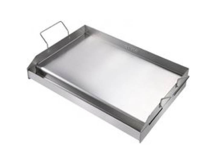 VEVOR Plaque à Griller Pré-assaisonnée 608x403 mm Plancha Gril Rectangulaire en Acier Inoxydable Anti-adhésive Plaque de Cuisson Épaisseur 2 mm pour Gazinière Cuisinière à Gaz à 2 Brûleurs Barbecue