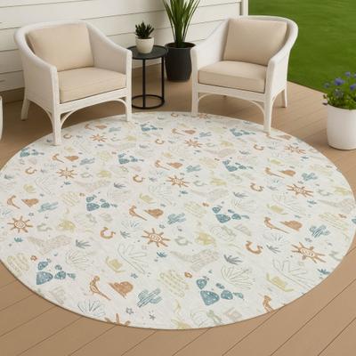Addison Rugs Machine Washable Indoor/ Outdoor Cowboy Ranch Chantille Rug