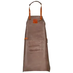 Boska Mr. Smith Küchenschürze Grau Pocket / mit einstellbare Band / Leder / Grau / 855 x 640 x 3 mm