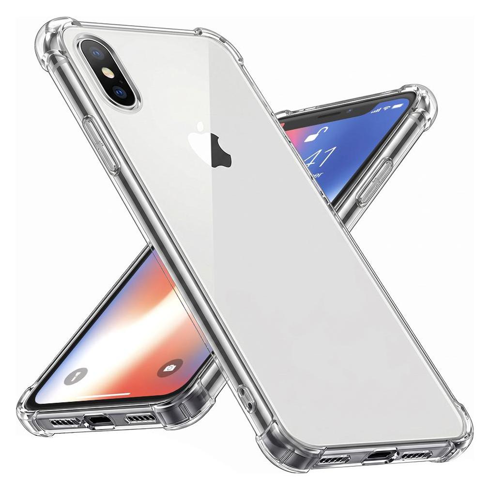 Techsuit - Shockproof Clear Silicone - iPhone X / iPhone XS - Clear (Apple iPhone X, Apple iPhone XS) (56345070)