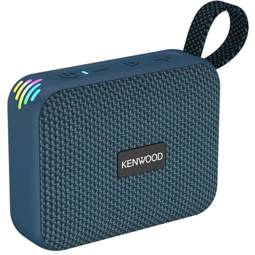 Kenwood AS-60BT-A Draagbare Bluetooth luidspreker, 5W, IPX7 waterdicht, Blauw