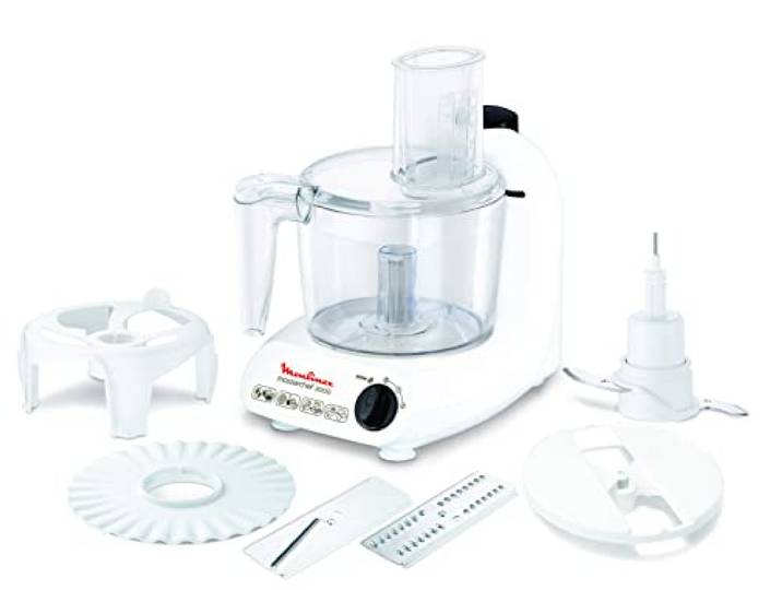 Moulinex Master Chef Robot multifonction\, Puissance 500 W\, 2 vitesses + fonction pulse\, Râper\, trancher\, hacher\, émulsifier\, mixer FP211110