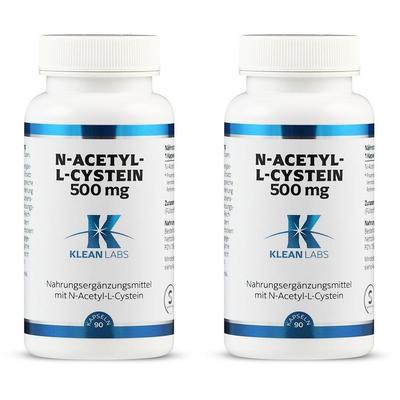 N-ACETYL-L-Cystein 500 mg Klean Labs Kapseln 2x 2x90 St