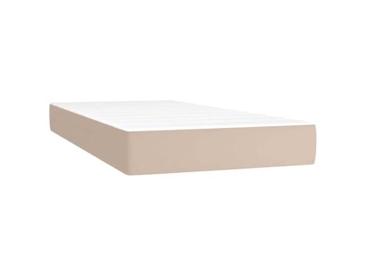TUERYAFEK Taschenfederkernmatratze Kunstleder 90x200x20 cm Mittelharte Unterstützung, Schmutzabweisend, Geräuschdämpfend, Für Rucken- und Bauchschlafer