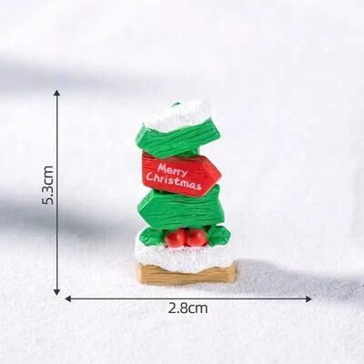 Uplift Essentials Resin Miniature Road Signs Realistic DIY Fairy Garden Ornaments & Micro Landscape Christmas Dollhouse Crafts style 5
