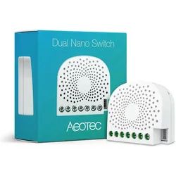 Aeotec, Aktor, Funk-Schaltaktor Z-Wave Nano Switch 2-fach (Energiemessung) (Schaltaktor)