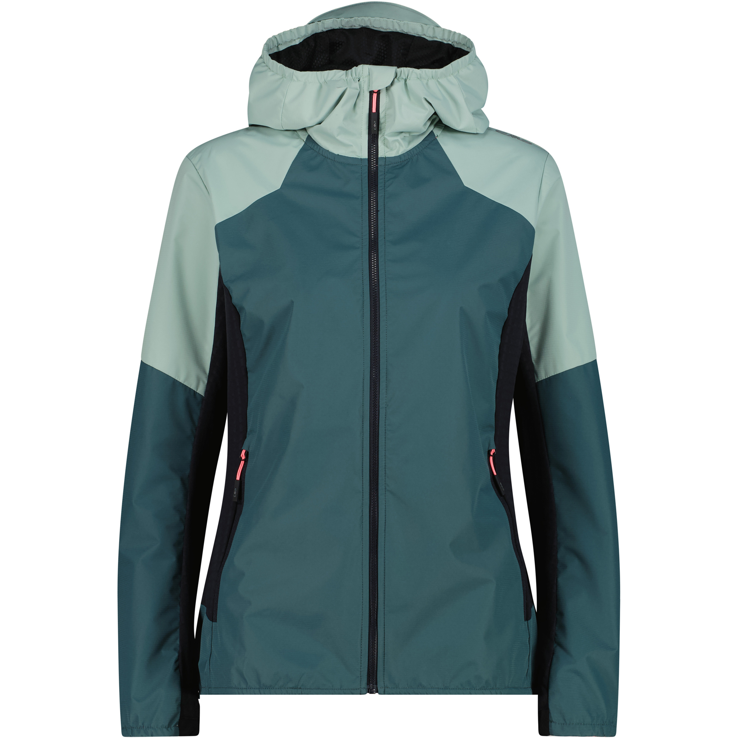 CMP Hybrid Damen Regenjacke gruen Größe S Trekking Elastisch Wasserabweisend