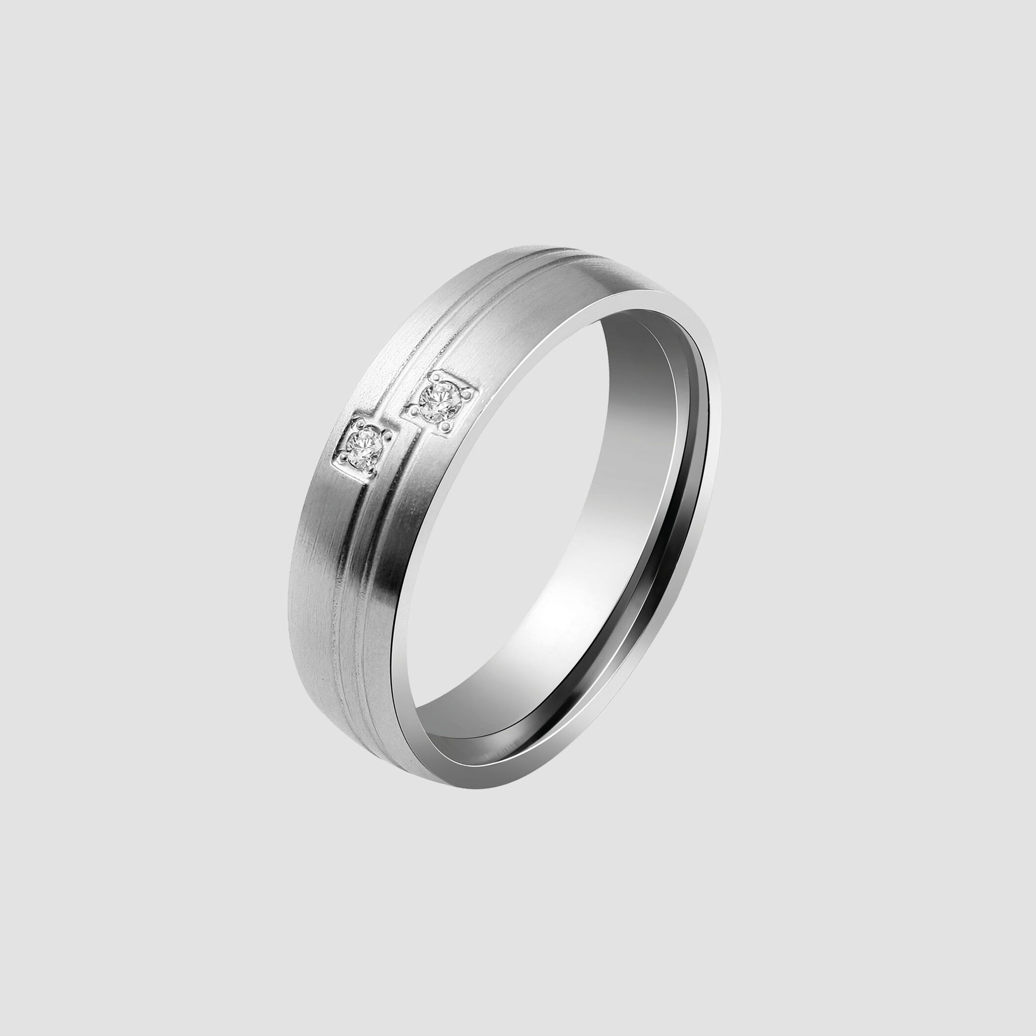 Partnerring AKZENT "Covenant, silberfarbig, hautverträglich" Gr. 60, silber (silberfarbig), Fingerringe, Damen, 60, Edelstahl