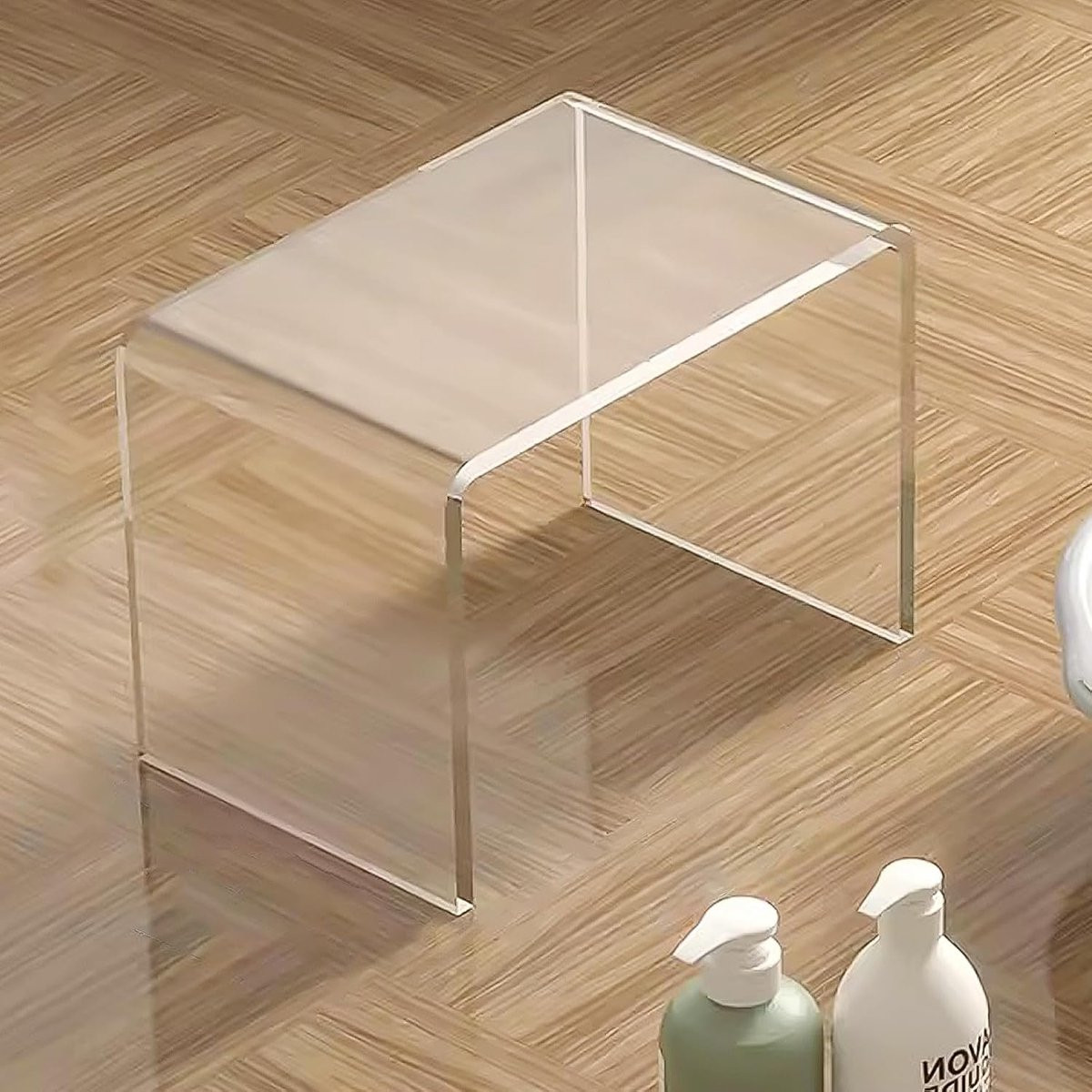 Acryl bijzettafel U-vormig met modern ontwerp