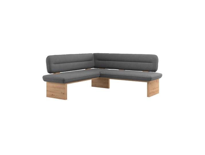 P & B Eckbank, Anthrazit, Holz, Eiche, Sperrholz, 212x170 cm, Esszimmer, Bänke, Eckbänke