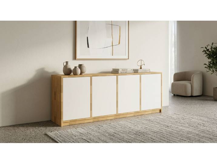 Meuble moderne scandinave - commode sur mesure Hêtre Naturel huilé