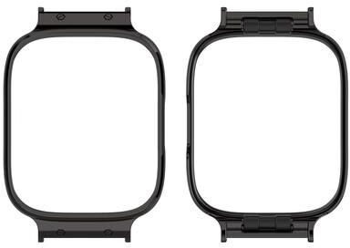 Everyday Crate Redmi Watch 3 Lite Active Metal Watch Protective Frame Stainless Steel Screen Guard Bezel Cover black