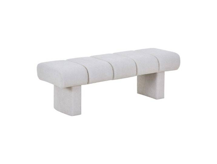 Banc tissu texturé – Beige - NUBELO