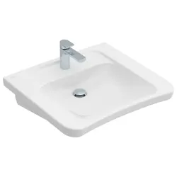Villeroy & Boch ViCare Waschtisch 517868T2 Vita, 65x55cm, weiß AntiBac C-Plus
