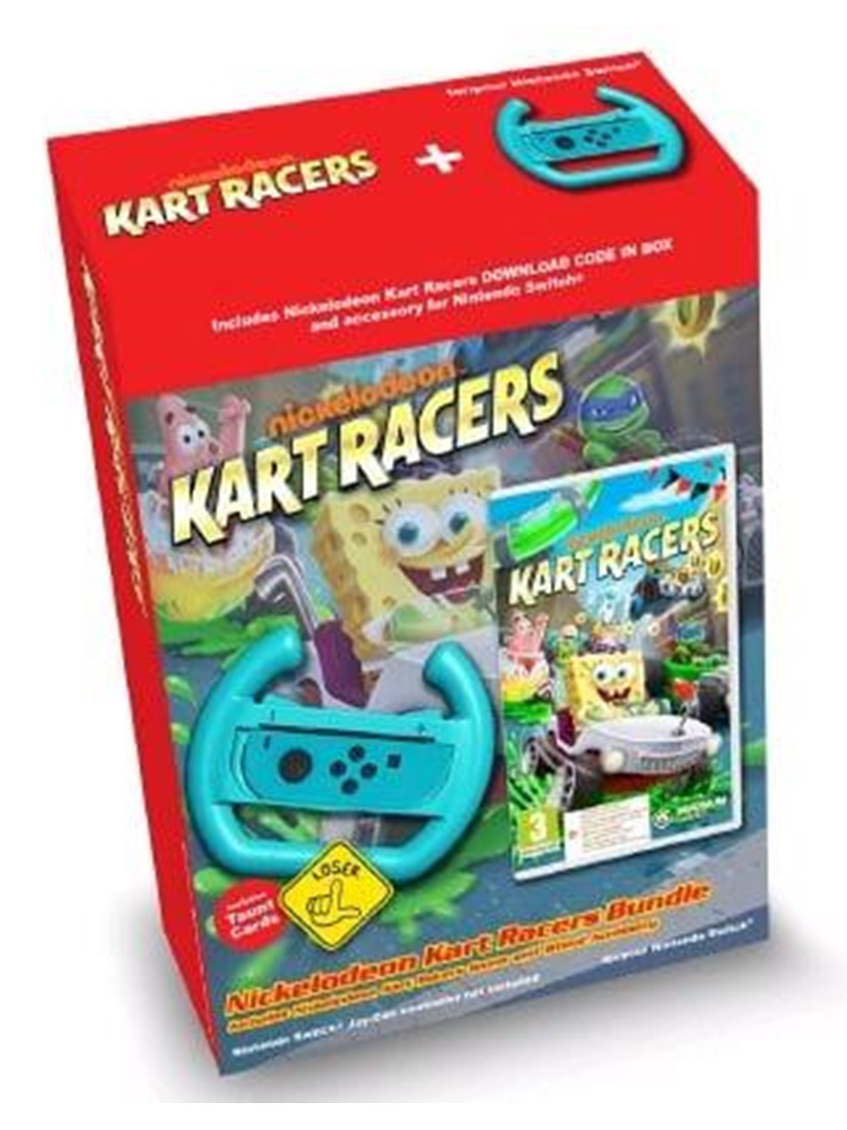 Nickelodeon Kart Racers - Wheel Bundle (Code in a Box) - Nintendo Switch - Rennspiel - PEGI 3