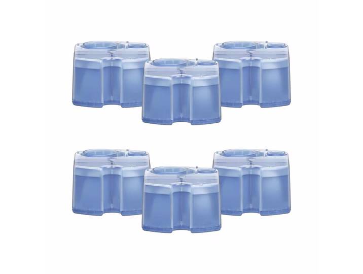 Braun Reinigungskartuschen 6er Pack – Rasiergerät Zubehör/Epiliergerät Zubehör