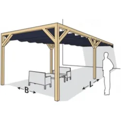 Platinum Sun & Shade, Pavillon, Pergola Kit Wandelement (11 cm, 19 cm)