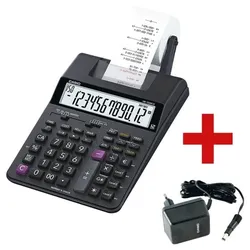 CASIO Druckender Tischrechner »HR-150RCE« inkl. passendem Netzadapter schwarz, 5.8x5.8x24.2 cm