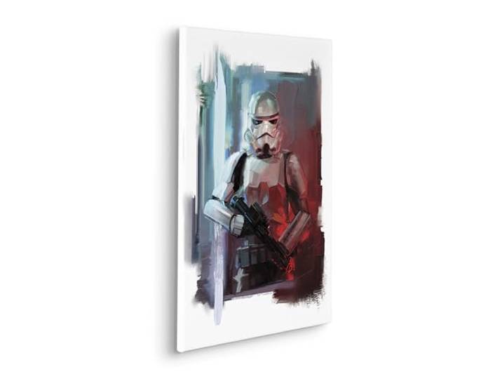 Komar Keilrahmenbild - Star Wars Stormtrooper Painting - Größe: 40 x 60 cm - Kinderzimmer, Wanddekoration, Blau,Rot